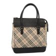 BURBERRY Nova Check Hand Bag Canvas BeigeNew 79759 Discount