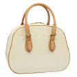 LOUIS VUITTON Monogram Vernis Summit Drive Hand Bag Perle M93514  59319A on Sale