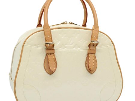 LOUIS VUITTON Monogram Vernis Summit Drive Hand Bag Perle M93514  59319A on Sale