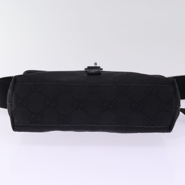 GUCCI GG Canvas Waist bag Black 92543 am6310 For Sale