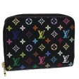 LOUIS VUITTON Monogram Multicolor Zippy Coin Purse  Black M93740  am5245 Online Hot Sale