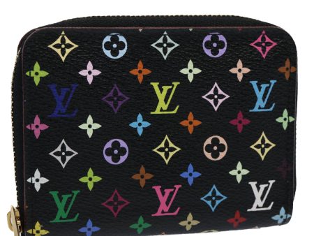 LOUIS VUITTON Monogram Multicolor Zippy Coin Purse  Black M93740  am5245 Online Hot Sale