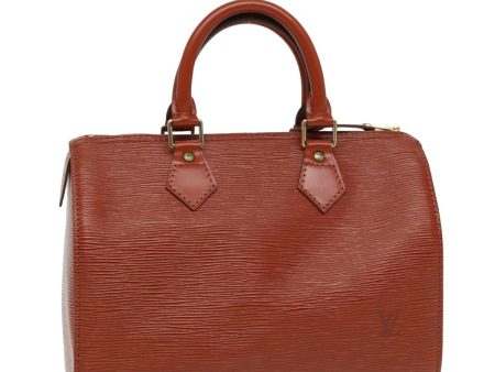 LOUIS VUITTON Epi Speedy 25 Hand Bag Brown M43013  ep4769 For Sale