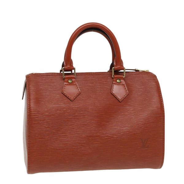 LOUIS VUITTON Epi Speedy 25 Hand Bag Brown M43013  ep4769 For Sale