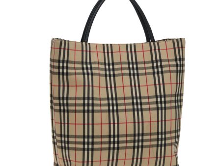 BURBERRY Nova Check Hand Bag Canvas BeigeNew 81820 Fashion