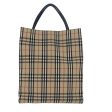 BURBERRY Nova Check Hand Bag Canvas BeigeNew 79540 Fashion