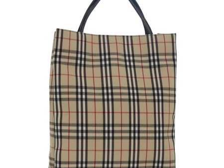 BURBERRY Nova Check Hand Bag Canvas BeigeNew 79540 Fashion