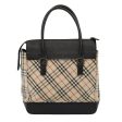 BURBERRY Nova Check Hand Bag Canvas BeigeNew 79759 Discount