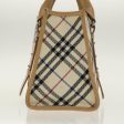 BURBERRY Nova Check Blue Label Hand Bag Canvas BeigeNew 96451 Fashion