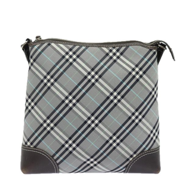 BURBERRY Blue Label Nova Check Shoulder Bag GrayNew 80145 Sale