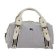 BURBERRY Blue Label Hand Bag Canvas GrayNew 83421 on Sale