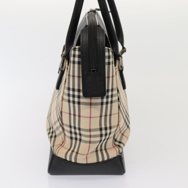 BURBERRY Nova Check Hand Bag Canvas BeigeNew 79759 Discount