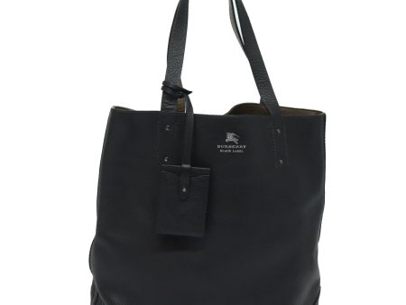 BURBERRY Black label Reversible Tote Bag Leather BlackNew yk13227 For Discount