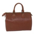 LOUIS VUITTON Epi Speedy 25 Hand Bag Brown M43013  61383 For Cheap