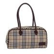 BURBERRY Nova Check Hand Bag Canvas BeigeNew 81791 Discount