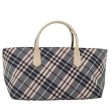 BURBERRY Nova Check Blue Label Hand Bag Nylon Gray PinkNew ti2109 Discount