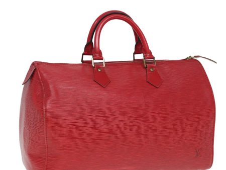 LOUIS VUITTON Epi Speedy 35 Hand Bag Castilian Red M42997  79993 For Cheap