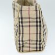 BURBERRY Nova Check Hand Bag Canvas BeigeNew ti1736 Online now