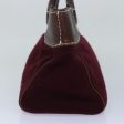 BURBERRY Blue Label Hand Bag Wool Wine RedNew ti1859 Supply