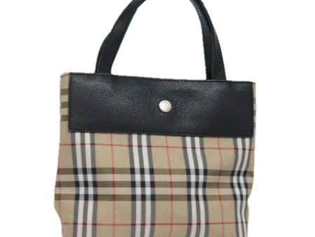 BURBERRY Nova Check Hand Bag Canvas BeigeNew yk13568 Cheap