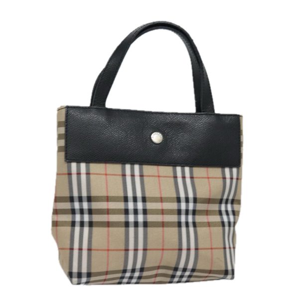 BURBERRY Nova Check Hand Bag Canvas BeigeNew yk13568 Cheap