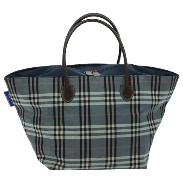 BURBERRY Nova Check Blue Label Hand Bag Nylon BlueNew ti2198 Online