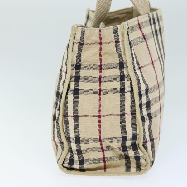 BURBERRY Nova Check Hand Bag Canvas BeigeNew ti1736 Online now