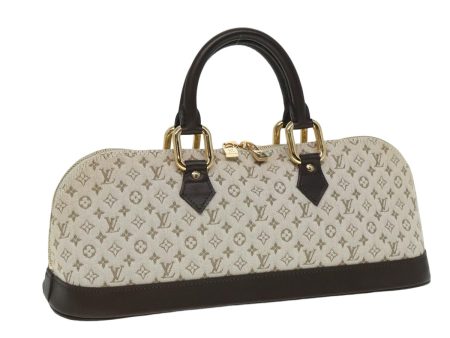 LOUIS VUITTON Monogram Mini Alma Ron Hand Bag Khaki M92206  ki4654 on Sale