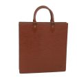 LOUIS VUITTON Epi Sac Plat Hand Bag Brown M52073  59958 Cheap