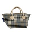 BURBERRY Nova Check Black label Hand Bag Nylon BlueNew mr478 Fashion