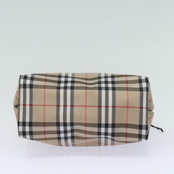 BURBERRY Nova Check Hand Bag Canvas BeigeNew yk13568 Cheap