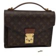 LOUIS VUITTON Monogram Monceau 28 Hand Bag 2way M51185  80338 on Sale