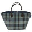 BURBERRY Nova Check Blue Label Hand Bag Nylon BlueNew ti2198 Online