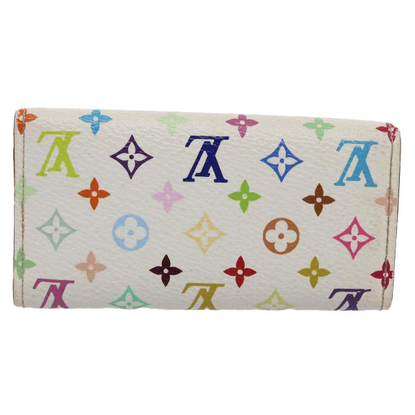 LOUIS VUITTON Monogram Multicolor Multi Cles 4 Keys Case White M60043 Auth 61500 Supply