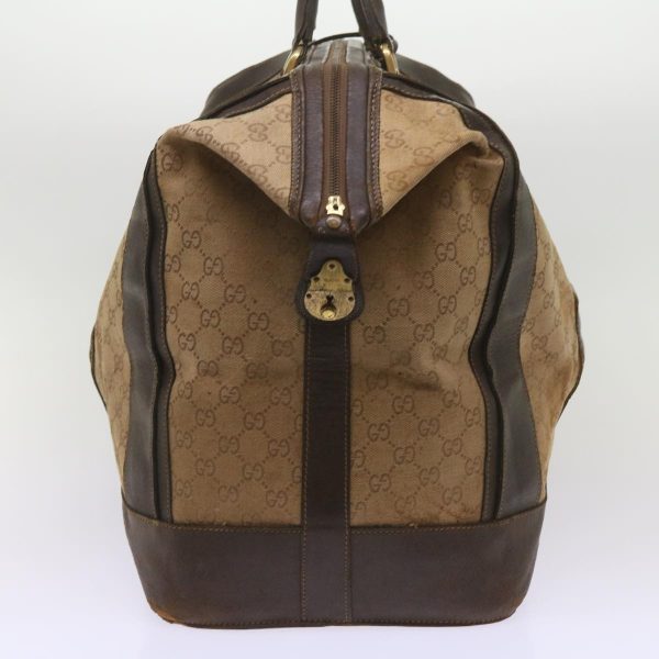 GUCCI GG Canvas Web Sherry Line Boston Bag Beige Red Green ti1555 For Discount