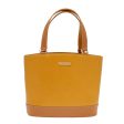 BURBERRY Hand Bag Leather Yellow GoldNew ep5590 Supply