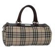 BURBERRY Nova Check Hand Bag Canvas Beige SilverNew bs17030 Fashion