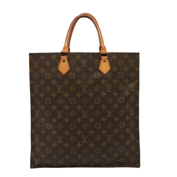 LOUIS VUITTON Monogram Sac Plat Hand Bag M51140  79080 on Sale