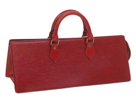 LOUIS VUITTON Epi Sac Triangle Hand Bag Red M52097  60556 on Sale