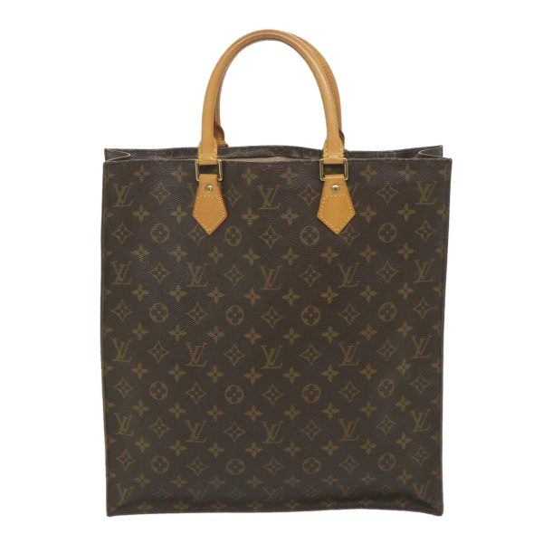 LOUIS VUITTON Monogram Sac Plat Hand Bag M51140  58745 Online now