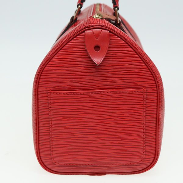 LOUIS VUITTON Epi Speedy 25 Hand Bag Castilian Red M43017  ep4763 Sale