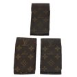 LOUIS VUITTON Monogram Cigarette Case 3Set  60817 Hot on Sale