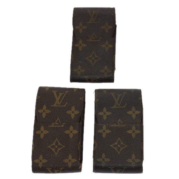 LOUIS VUITTON Monogram Cigarette Case 3Set  60817 Hot on Sale