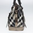 BURBERRY Nova Check Hand Bag Canvas Leather 2way BlackNew bs16022 For Cheap