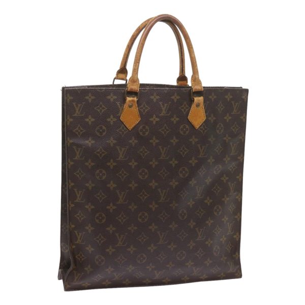 LOUIS VUITTON Monogram Sac Plat Hand Bag M51140  bs10123 Online Sale