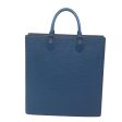 LOUIS VUITTON Epi Sac Plat Hand Bag Blue M52075  59325 Cheap