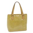 LOUIS VUITTON Monogram Vernis Houston Hand Bag Beige M91004  ki3883 Online Sale