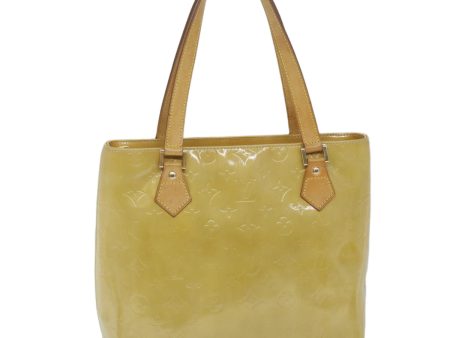 LOUIS VUITTON Monogram Vernis Houston Hand Bag Beige M91004  ki3883 Online Sale