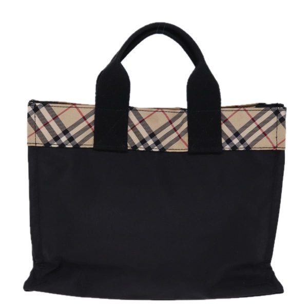 BURBERRY Nova Check Blue Label Hand Bag Nylon Beige BlackNew mr258 Sale