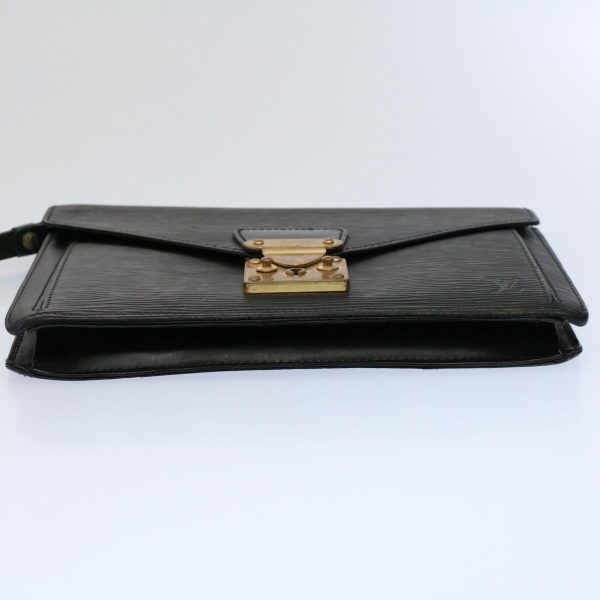 LOUIS VUITTON Epi Serie Dragonne Hand Bag Black M52612  th4349 Discount